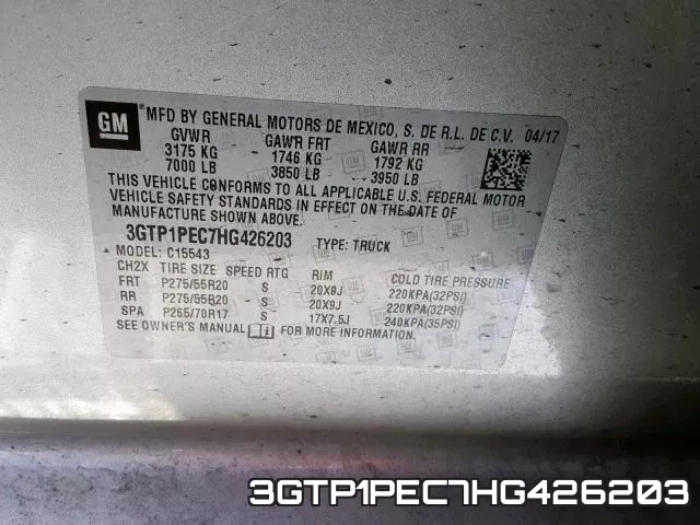 3GTP1PEC7HG426203 фото 2