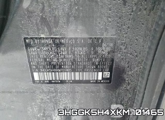 3HGGK5H4XKM701465 фото 10
