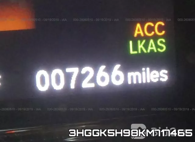 3HGGK5H98KM717465 фото 8