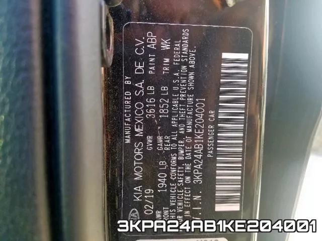 3KPA24AB1KE204001 фото 2