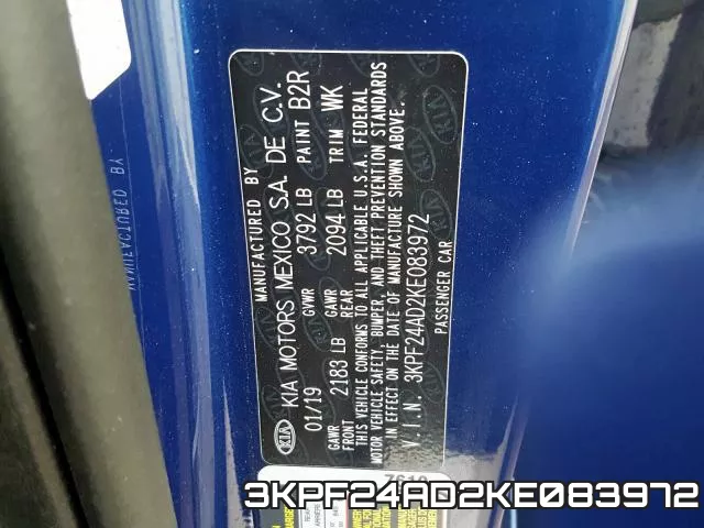 3KPF24AD2KE083972 фото 2