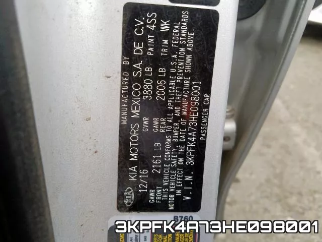 3KPFK4A73HE098001 фото 2