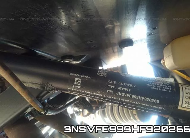 3NSVFE993HF920266 фото 2