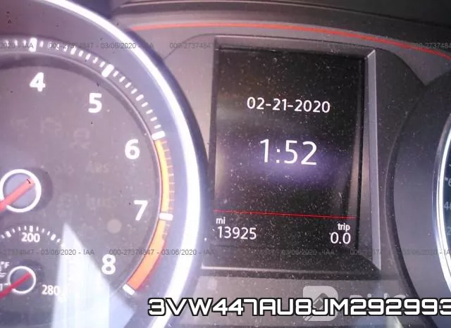 3VW447AU8JM292993 фото 8