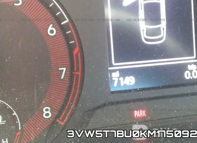 3VW5T7BU0KM175092 фото 8