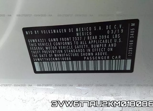 3VW6T7AU2KM018086 фото 10