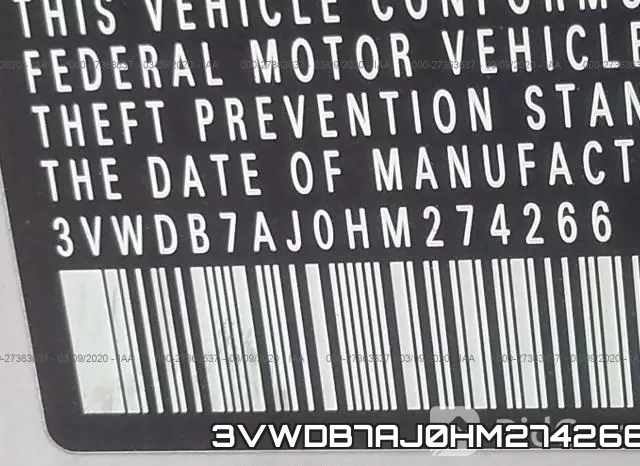 3VWDB7AJ0HM274266 фото 10