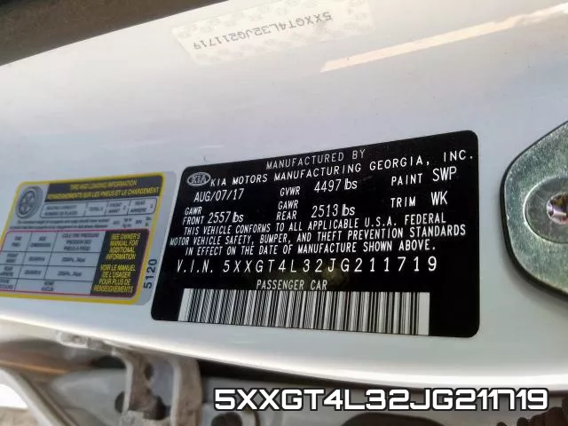 5XXGT4L32JG211719 фото 2