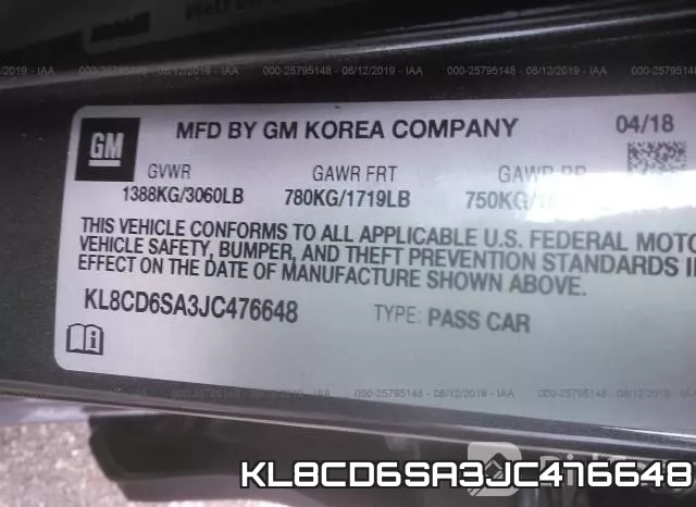 KL8CD6SA3JC476648 фото 10