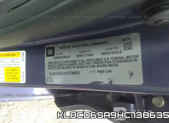 KL8CD6SA9HC738635 фото 10