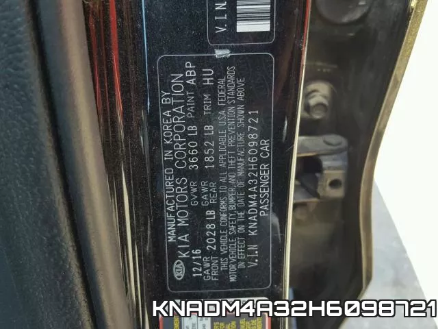 KNADM4A32H6098721 фото 2