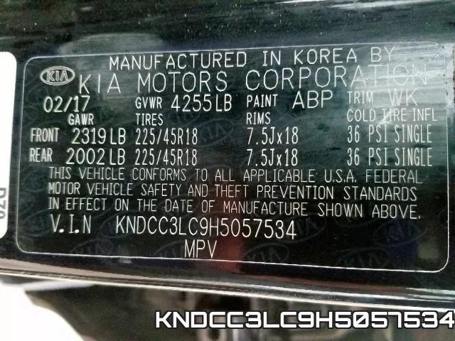 KNDCC3LC9H5057534 фото 2