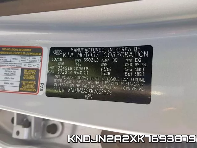 KNDJN2A2XK7693879 фото 2