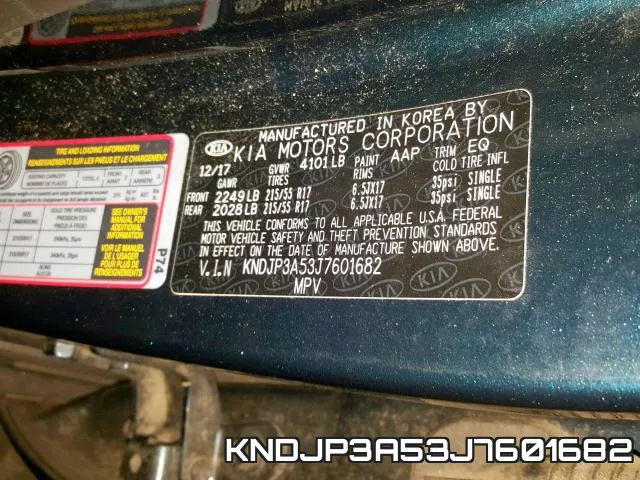 KNDJP3A53J7601682 фото 2