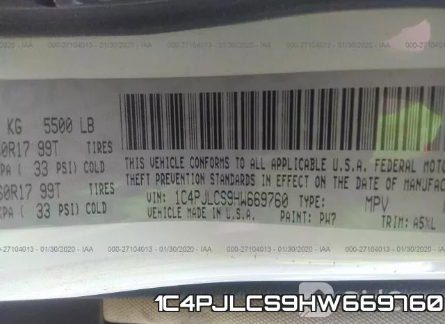1C4PJLCS9HW669760 фото 10