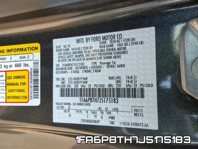 1FA6P8TH7J5175183 фото 2