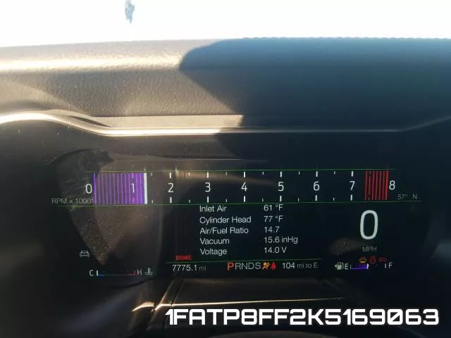 1FATP8FF2K5169063 фото 9