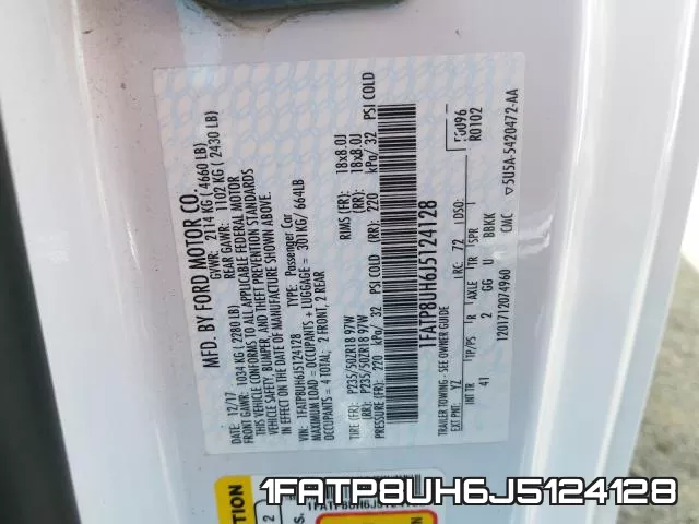 1FATP8UH6J5124128 фото 2