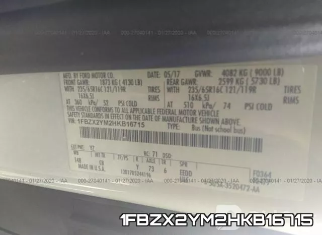 1FBZX2YM2HKB16715 фото 10