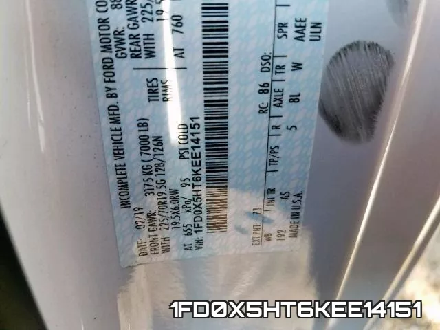 1FD0X5HT6KEE14151 фото 2