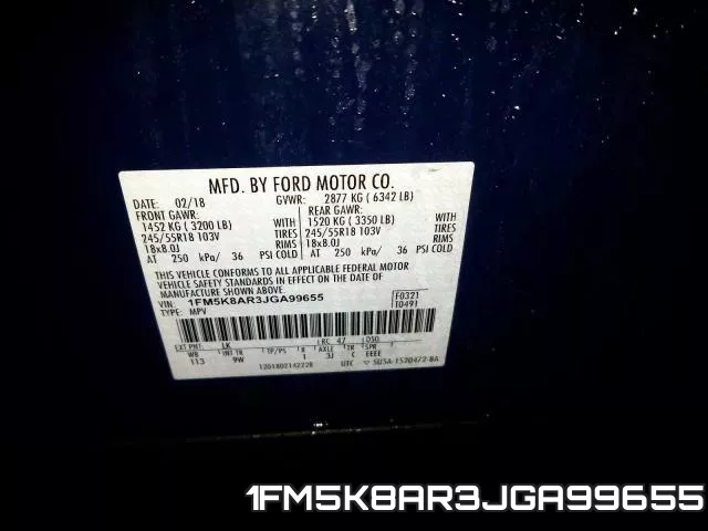 1FM5K8AR3JGA99655 фото 2