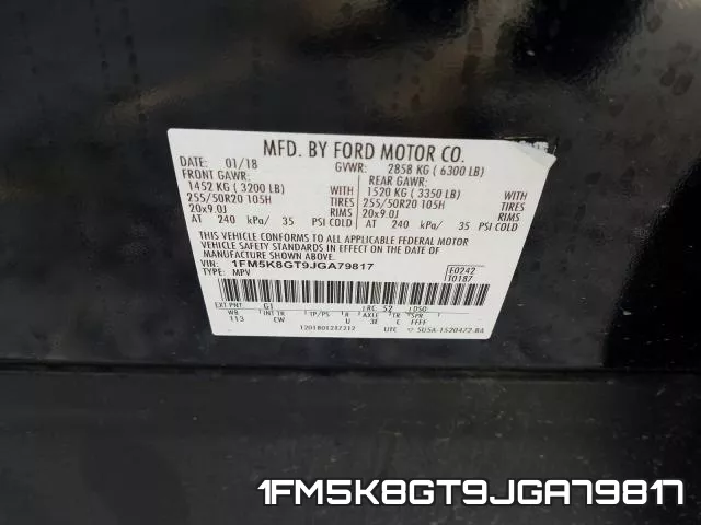 1FM5K8GT9JGA79817 фото 2