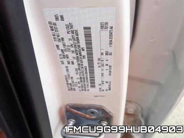 1FMCU9G99HUB04903 фото 2