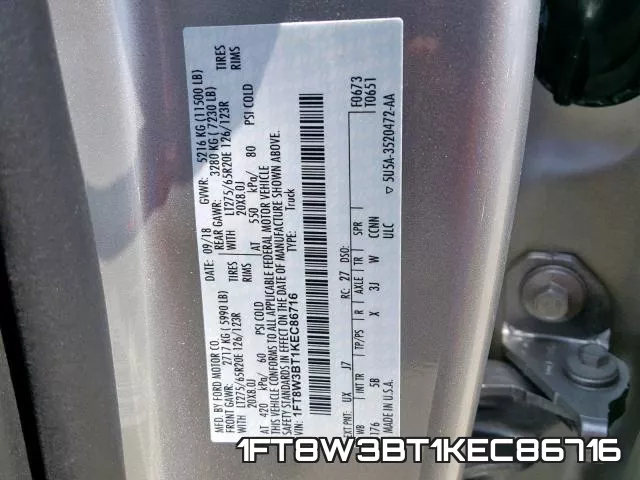 1FT8W3BT1KEC86716 фото 2