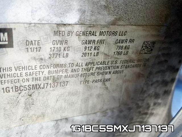 1G1BC5SMXJ7137137 фото 2