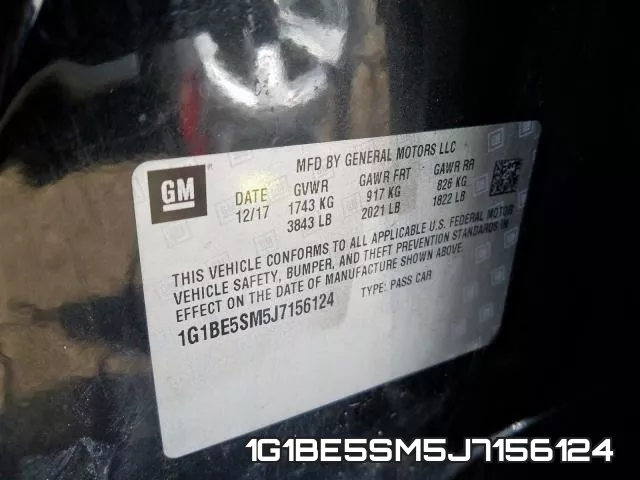 1G1BE5SM5J7156124 фото 2