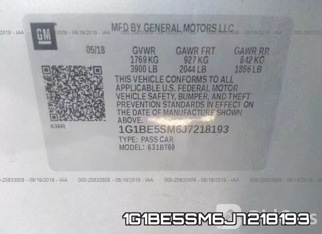 1G1BE5SM6J7218193 фото 10