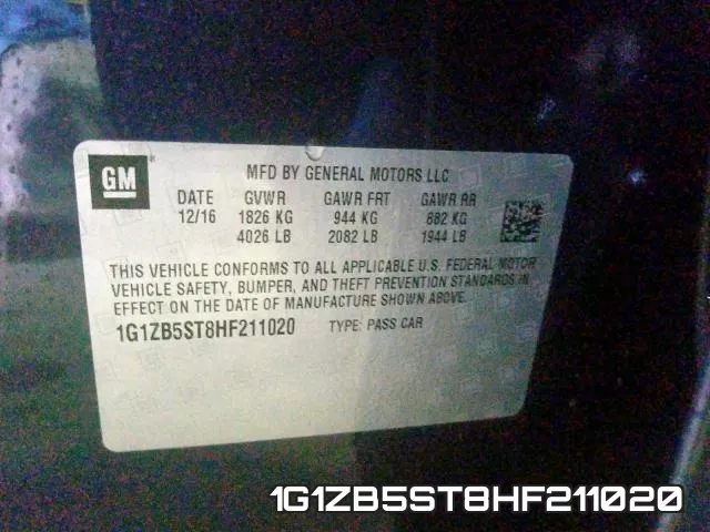 1G1ZB5ST8HF211020 фото 2