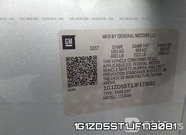 1G1ZD5ST1JF173081 фото 10