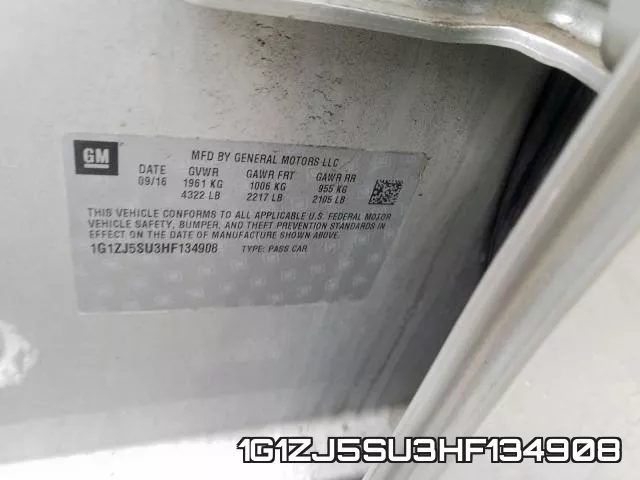 1G1ZJ5SU3HF134908 фото 2
