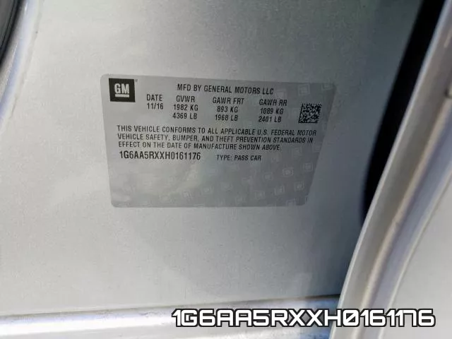 1G6AA5RXXH0161176 фото 2