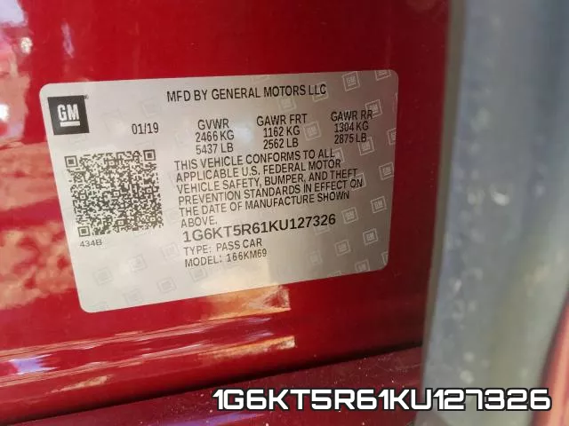 1G6KT5R61KU127326 фото 2