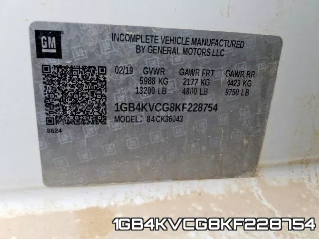 1GB4KVCG8KF228754 фото 2