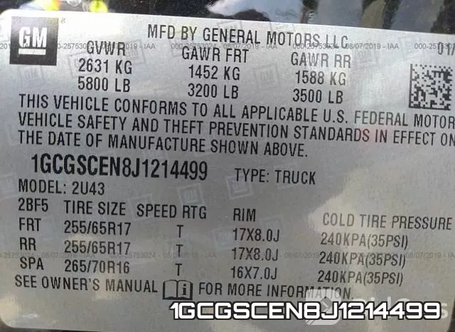 1GCGSCEN8J1214499 фото 10