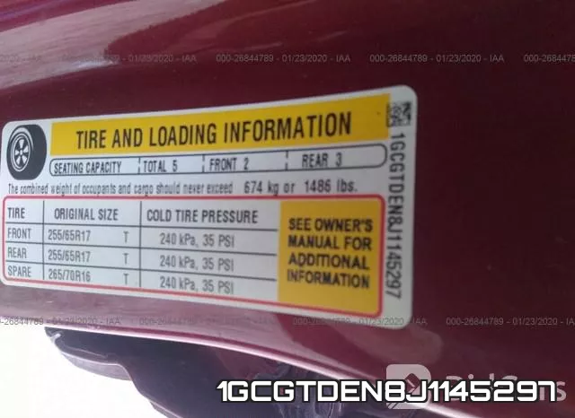 1GCGTDEN8J1145297 фото 10
