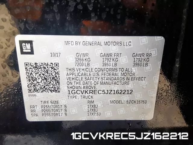 1GCVKREC5JZ162212 фото 2