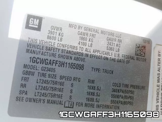 1GCWGAFF3H1165098 фото 2