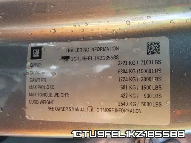 1GTU9FEL1KZ185588 фото 2