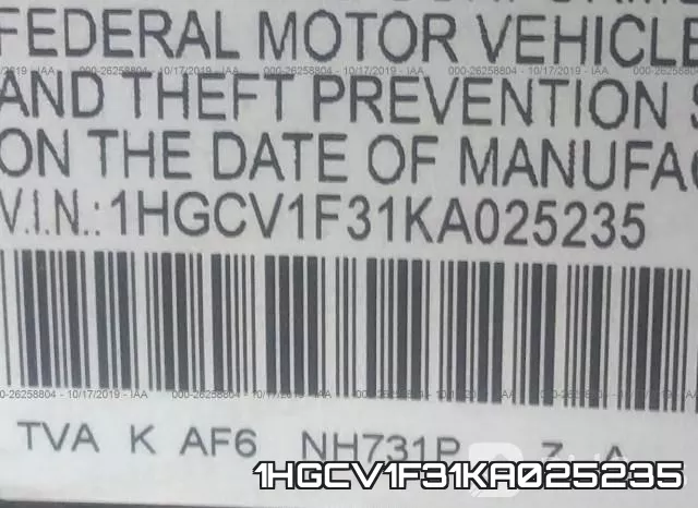 1HGCV1F31KA025235 фото 10