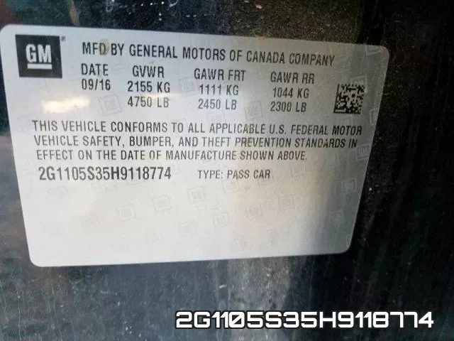 2G1105S35H9118774 фото 2