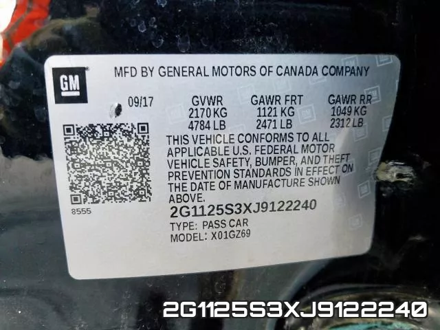 2G1125S3XJ9122240 фото 2