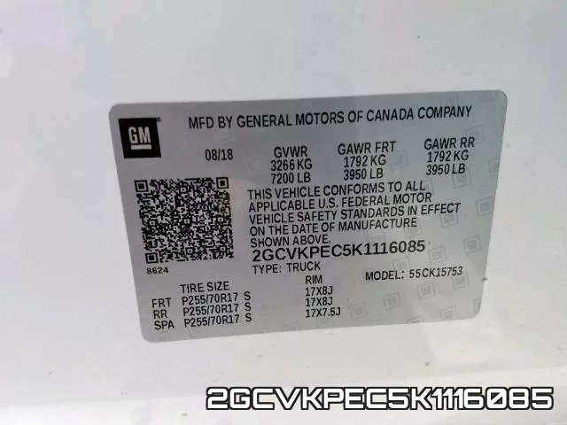 2GCVKPEC5K1116085 фото 2
