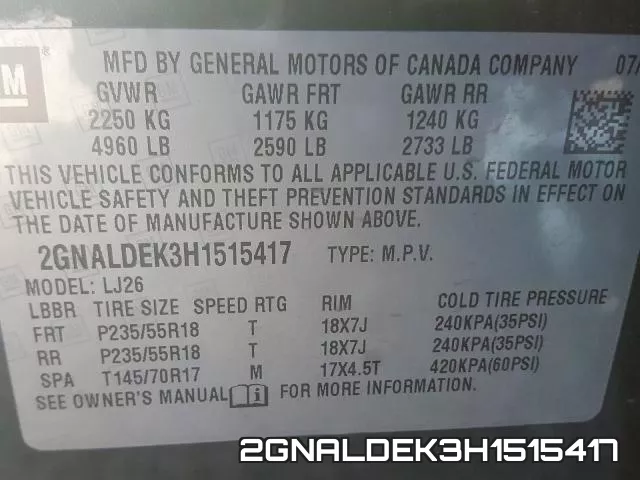 2GNALDEK3H1515417 фото 2