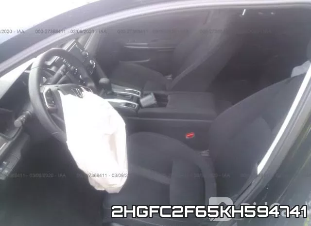 2HGFC2F65KH594741 фото 6