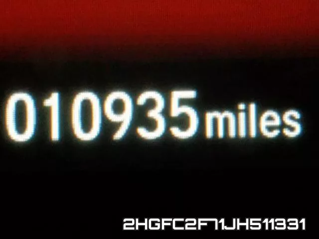 2HGFC2F71JH511331 фото 9