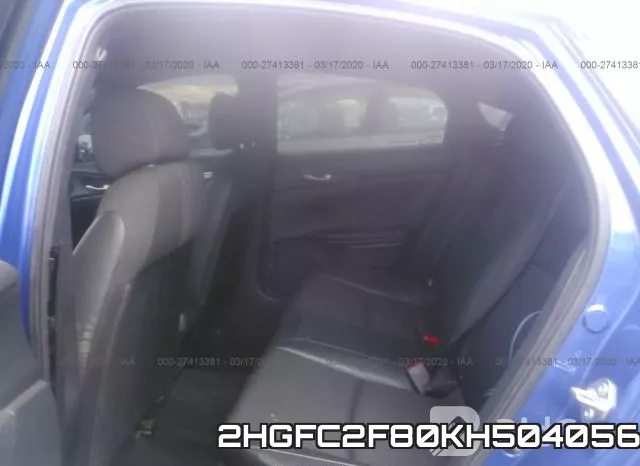 2HGFC2F80KH504056 фото 9
